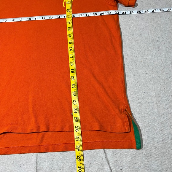 Polo Ralph Lauren Polo Shirt Mens Medium Custom Fit Big Pony Number3 Rugby *FLAW - Picture 8 of 8